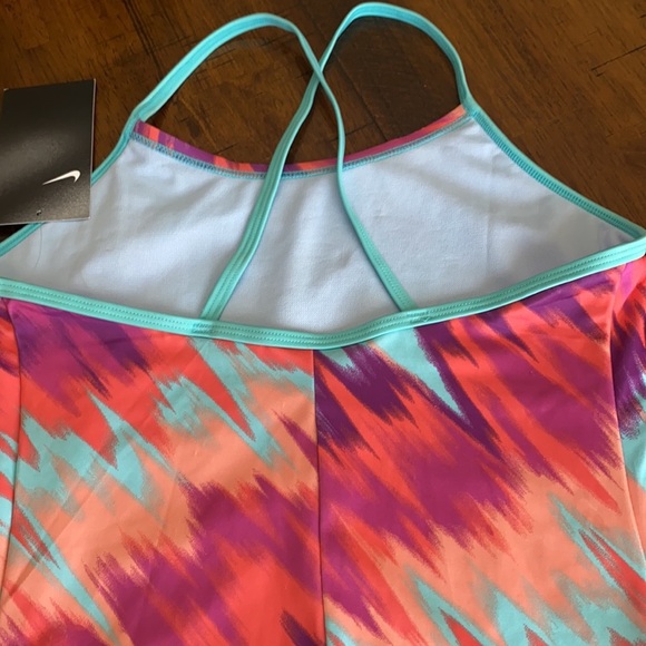 Nike Girls One Piece Swimsuit Cross Razorback - Picture 8 of 11